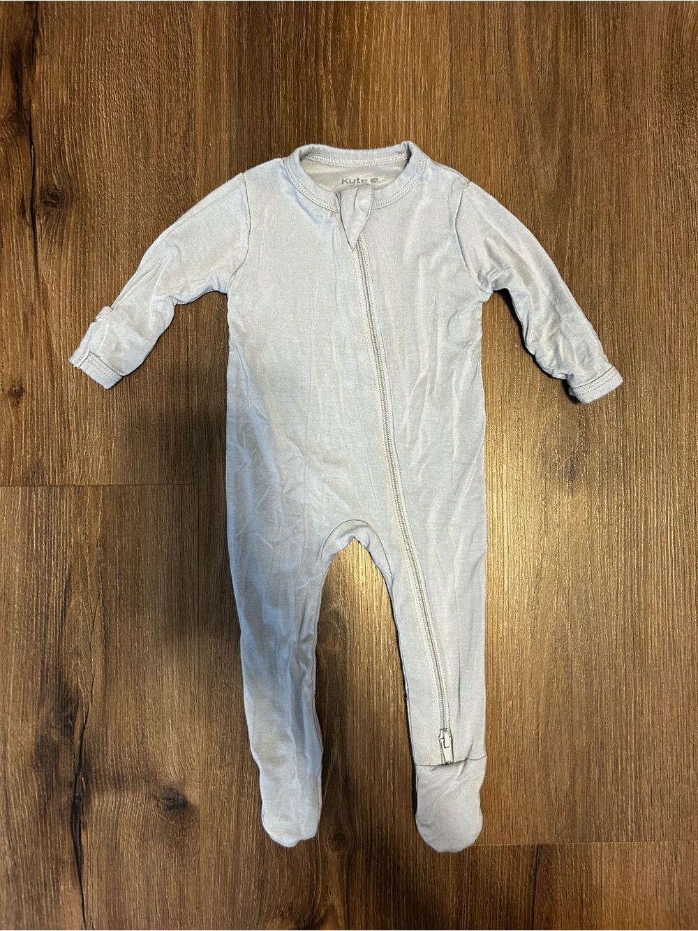 Kyte BABY Light Grey Footed Zipper One-Piece